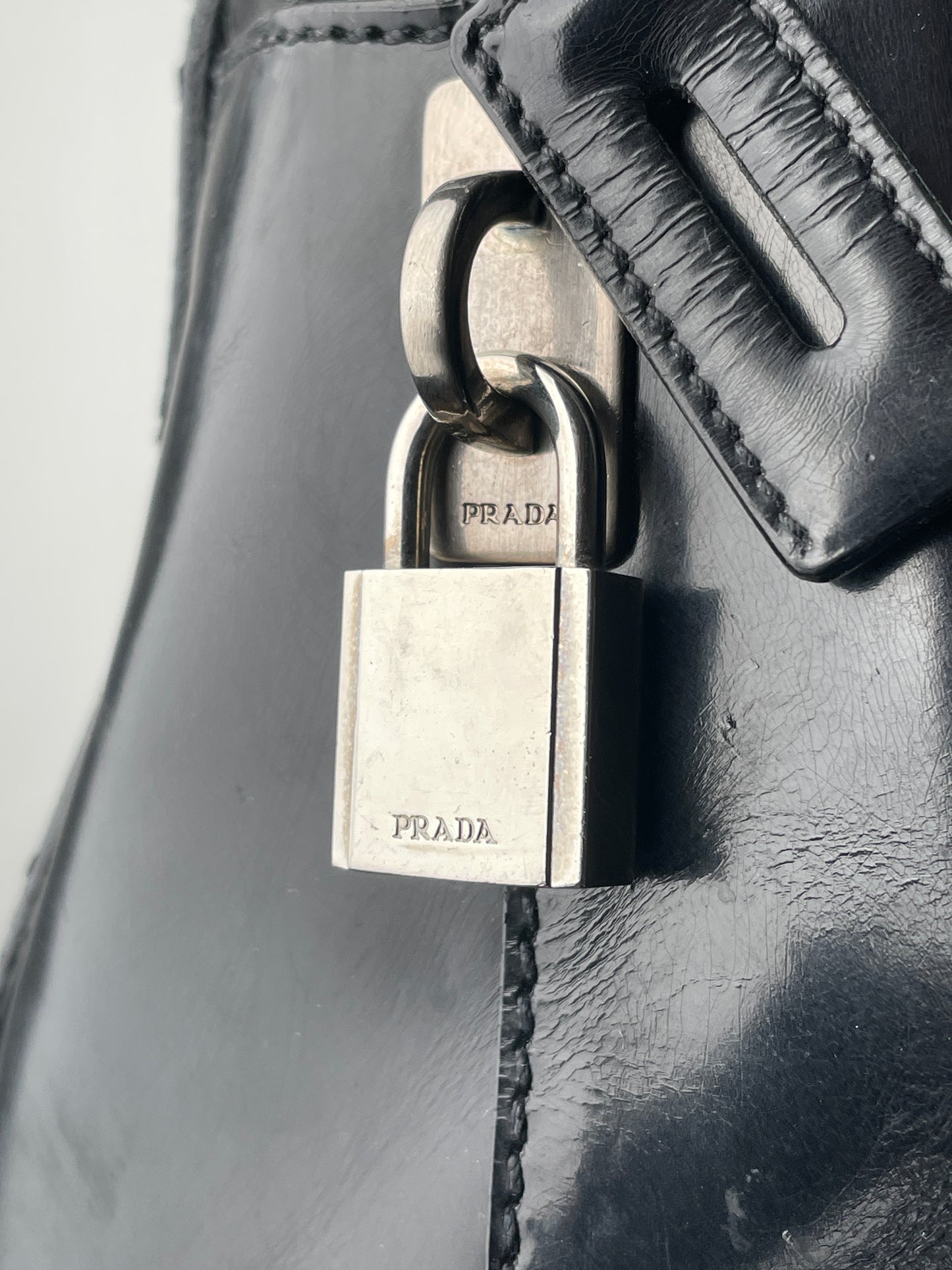 Prada 2000s Bauletto Bowling Shoulder Bag