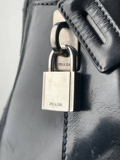 Prada 2000s Bauletto Bowling Shoulder Bag