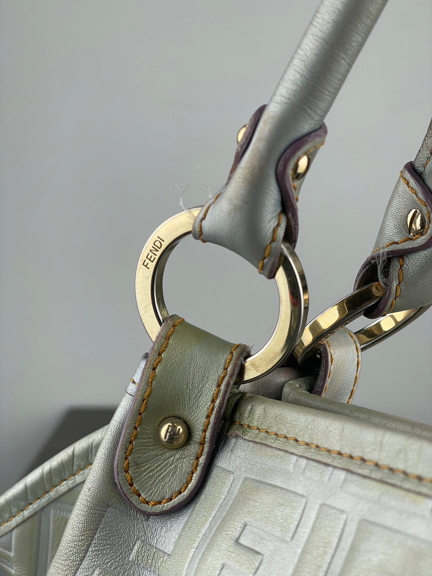 Fendi 2000s Iridescent Ombre Zucca Monogram‚Chef‘ Handbag