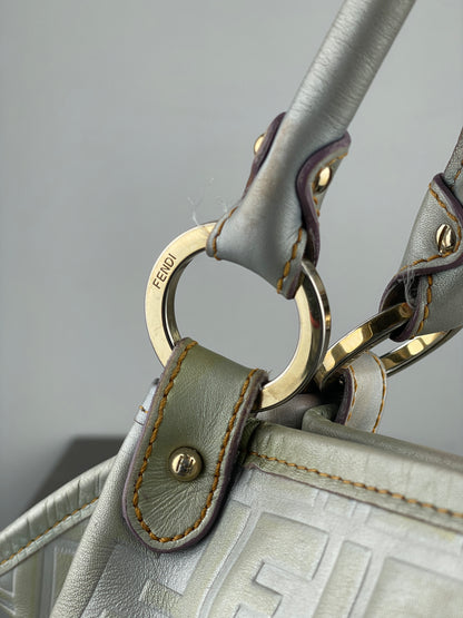 Fendi 2000s Iridescent Ombre Zucca Monogram‚Chef‘ Handbag