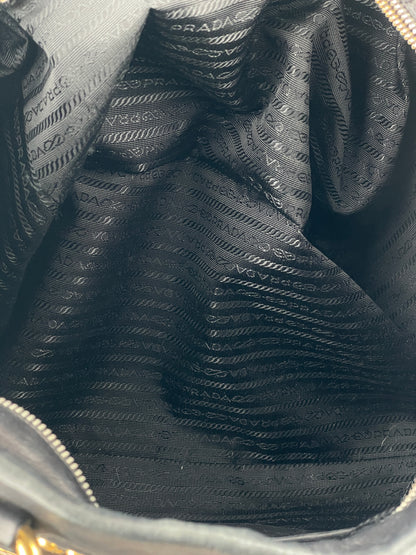 Prada 2000s Studded Leather Shopper Tote Handbag