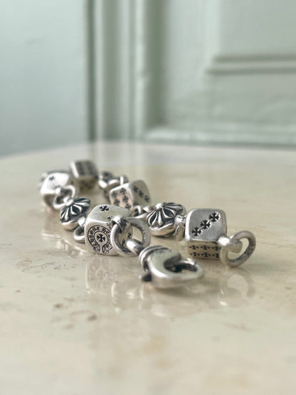 Chrome Hearts Dice Crosball Bracelet