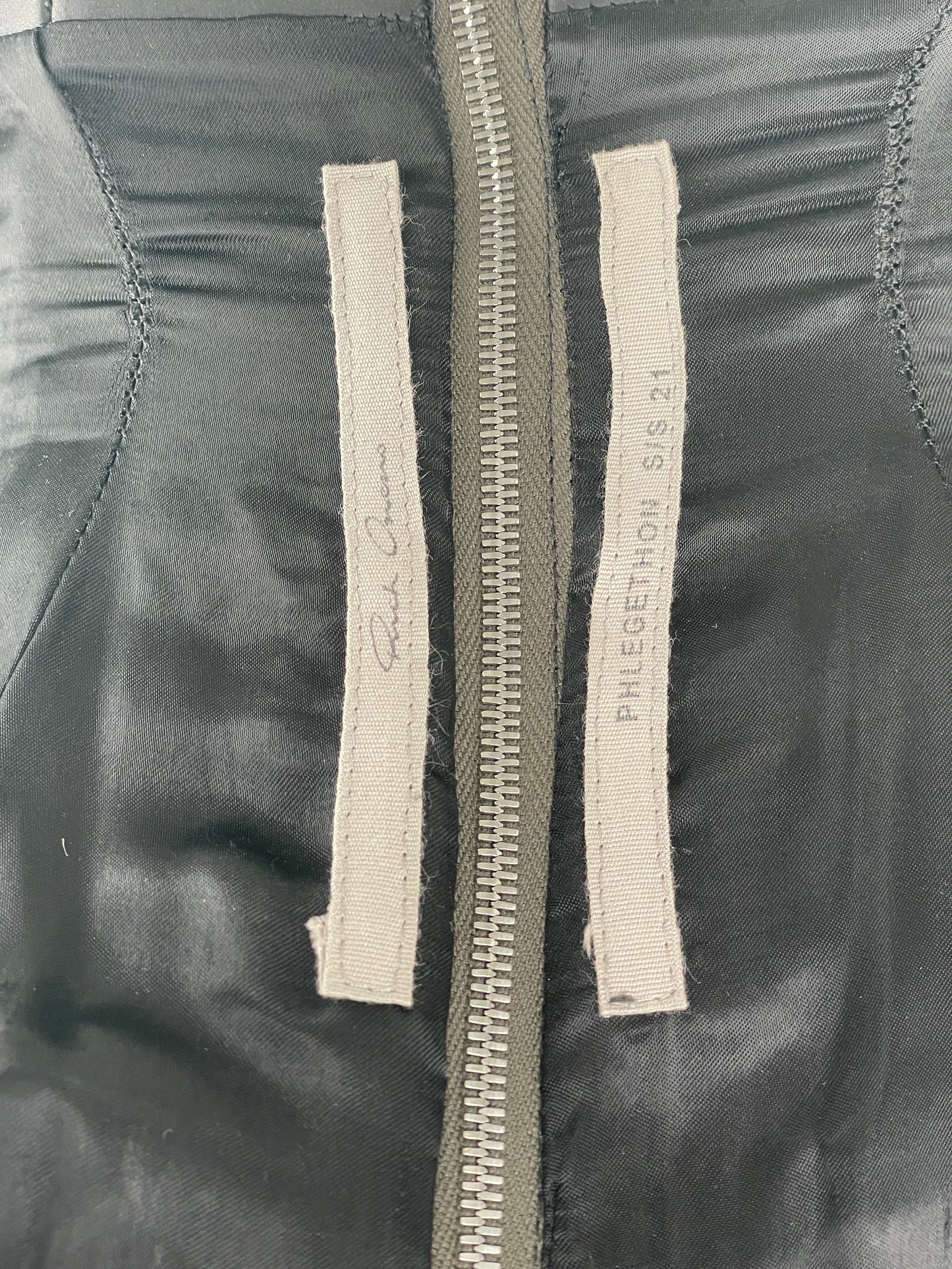 Rick Owens SS21 PHLEGETHON Cutoff Leather `Maillot´ Hotpant Shorts