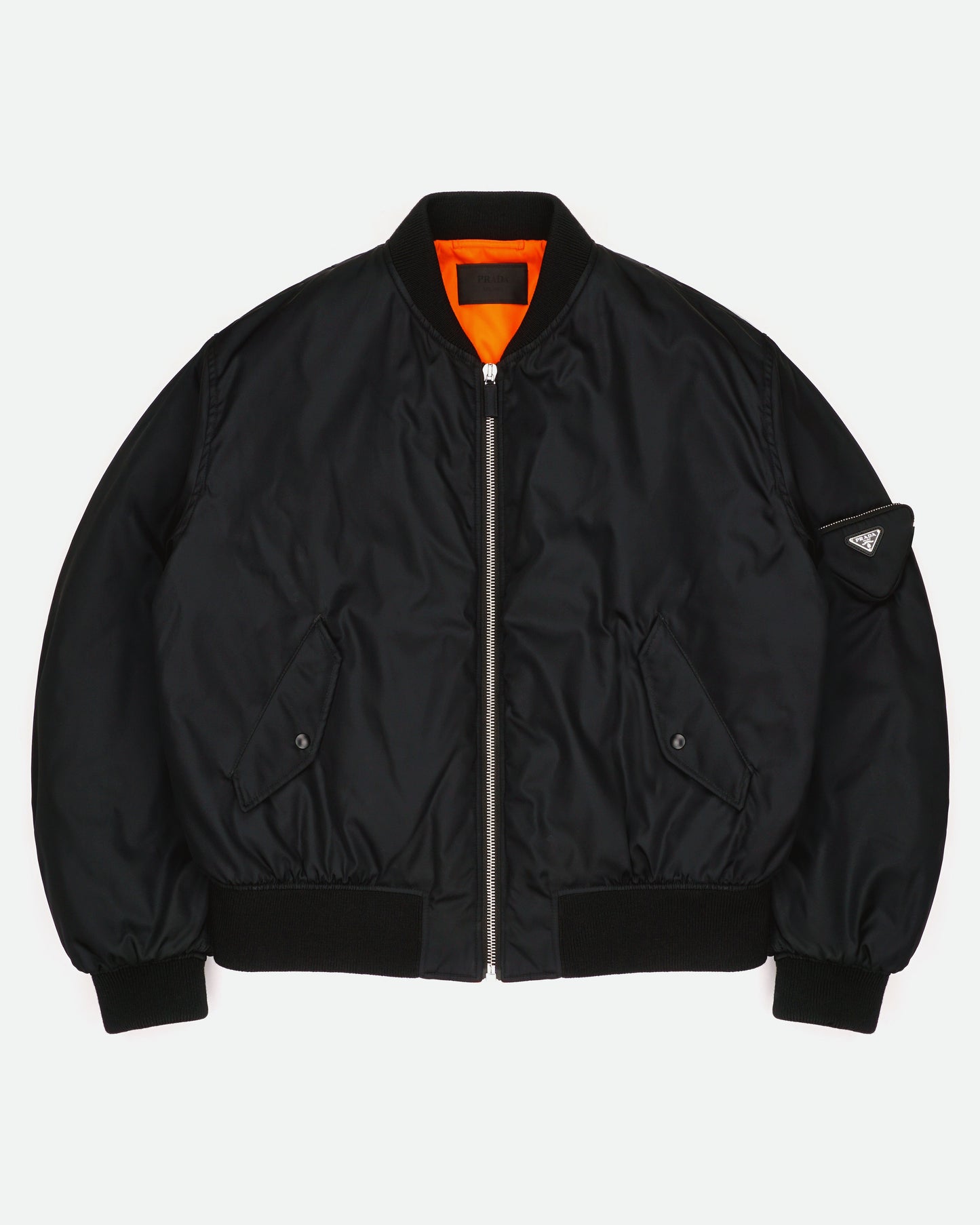 Prada AW21 RE-NYLON Oversized MA-1 Bomber Jacket