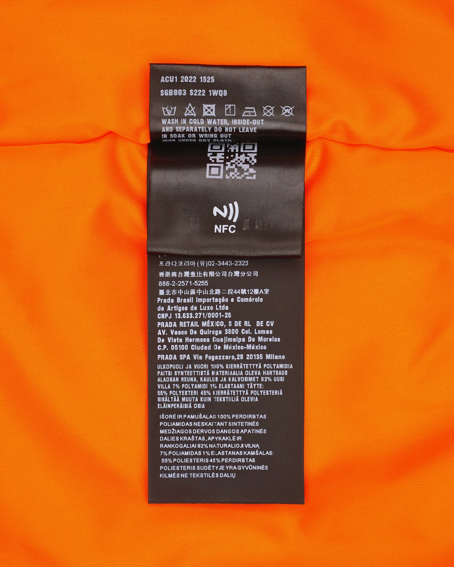 Prada AW21 RE-NYLON Oversized MA-1 Bomber Jacket