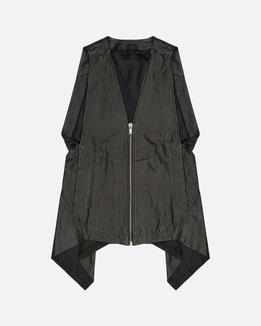 Rick Owens SS10 RELEASE Flying V Turbo Leather Vest