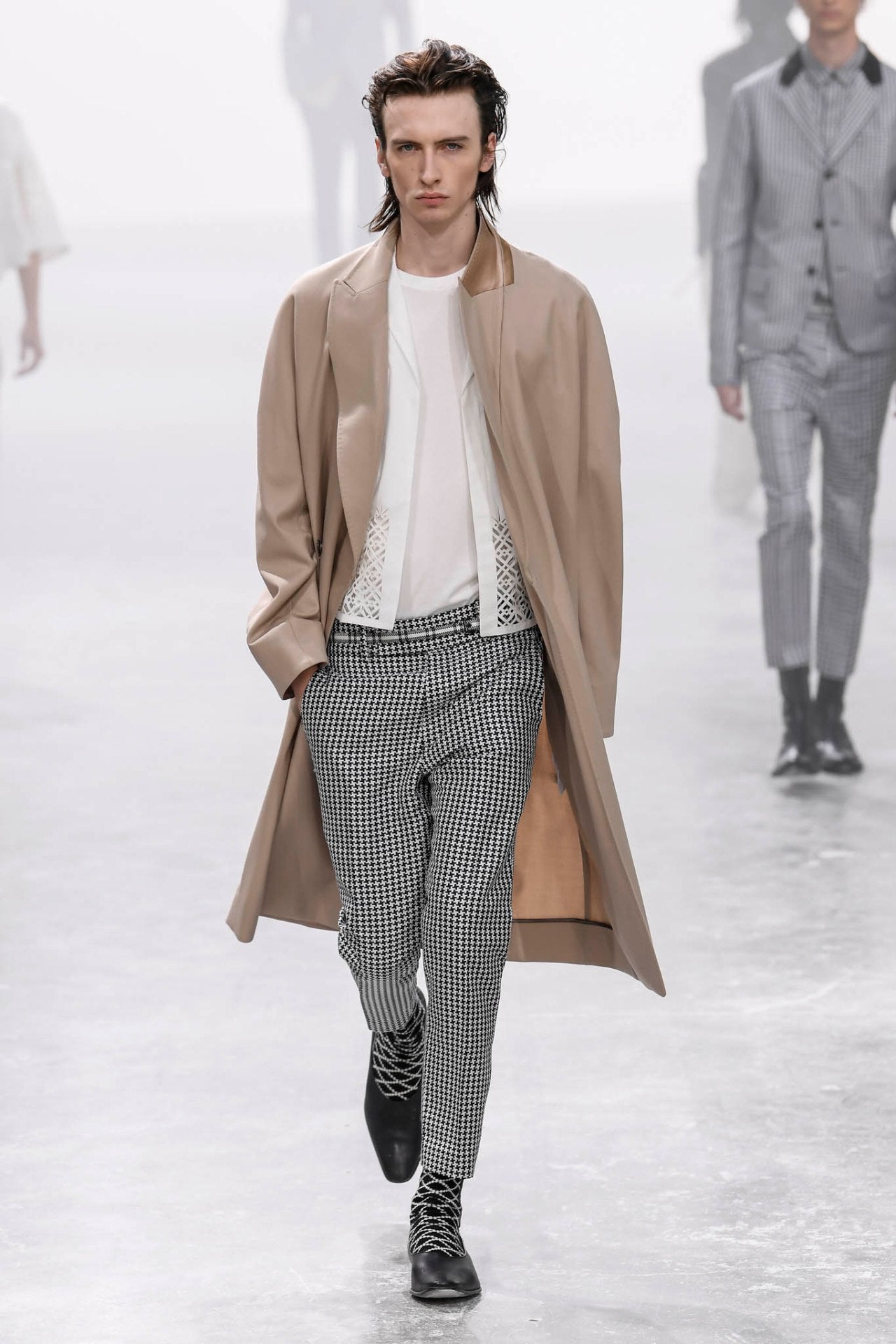 Haider Ackermann SS19 Houndstooth `Daytona´ Bomber Jacket