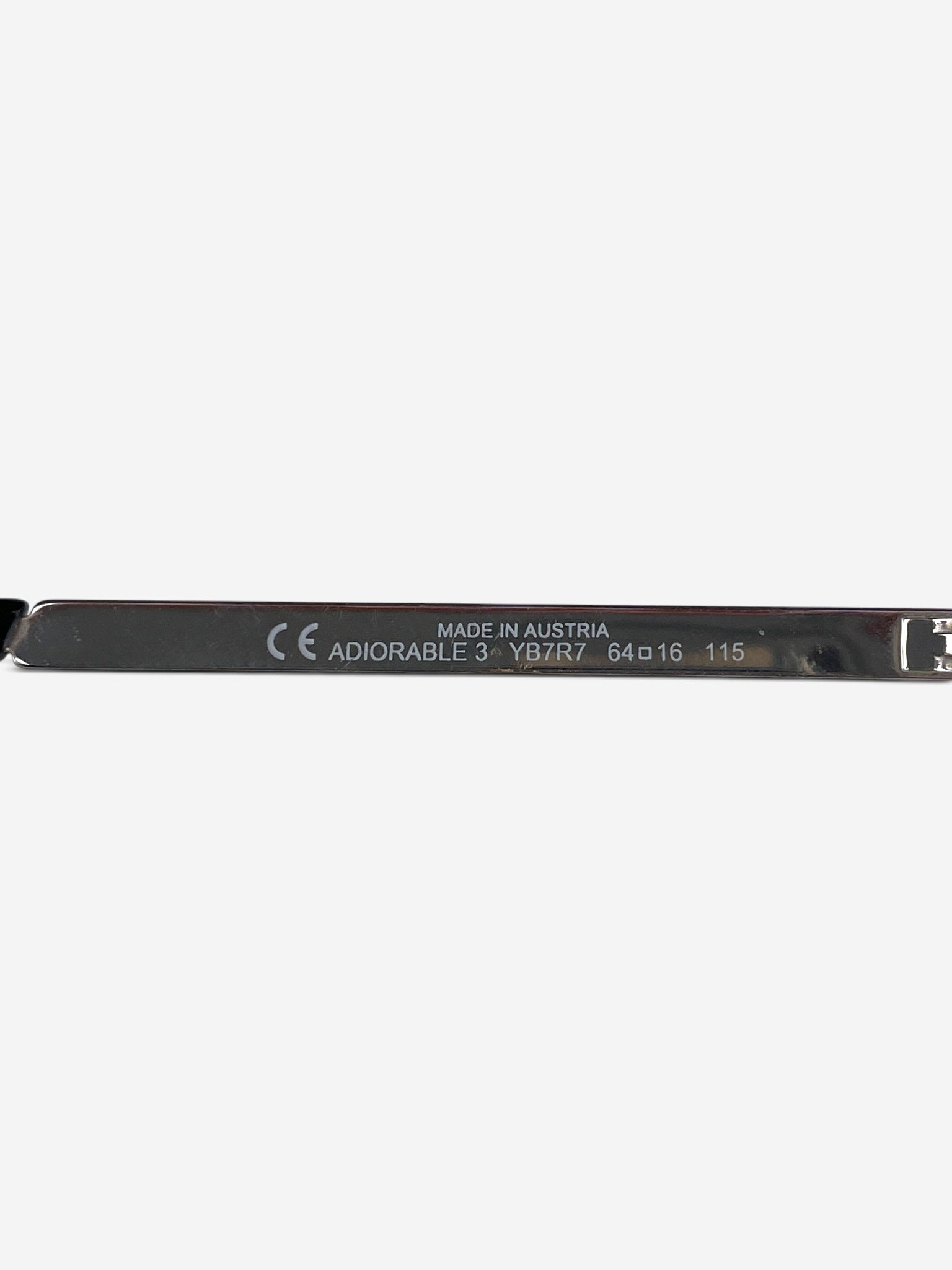 model number engraving detail