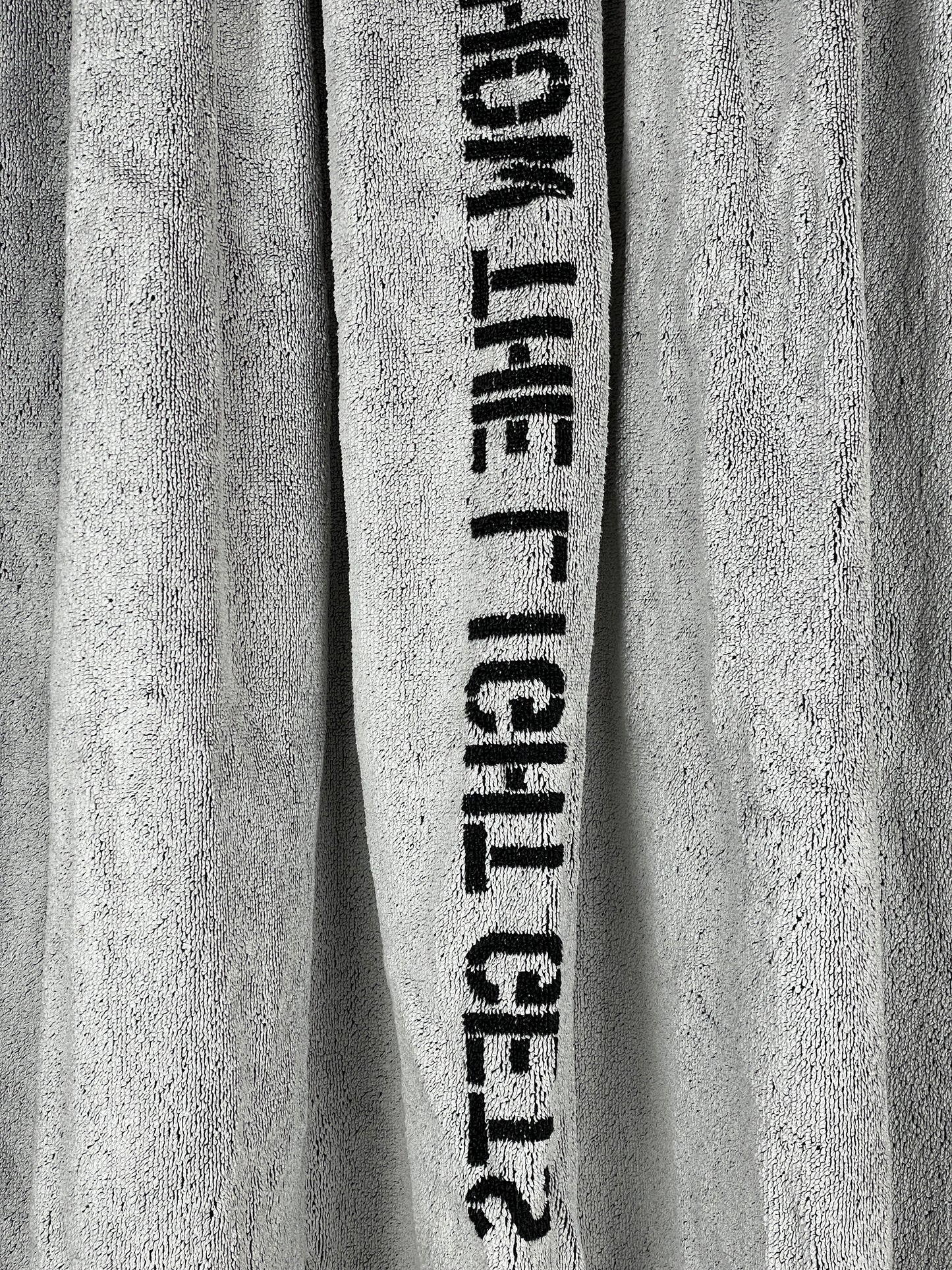 Raf Simons SS09 Typographic Christopher Wool Towel