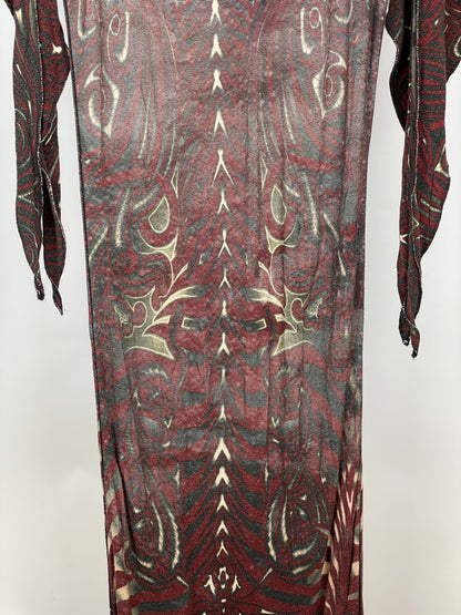 Jean Paul Gaultier SS96 Cyberbaba Maori Tribal Tattoo Dress