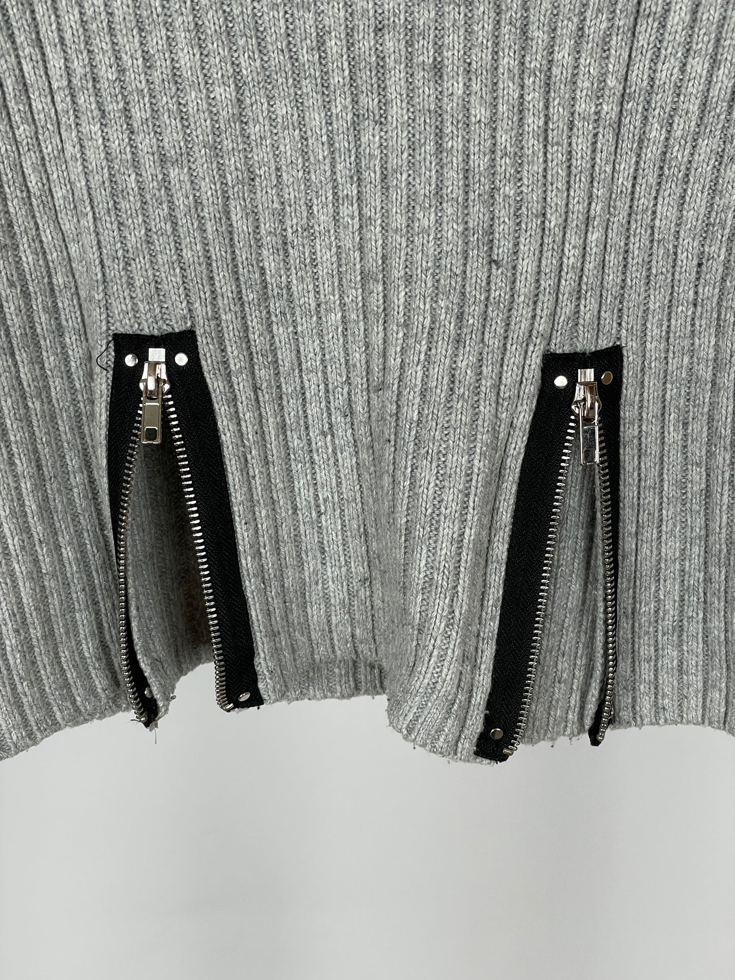 Jean Paul Gaultier Zip Knit Turtleneck Sweater